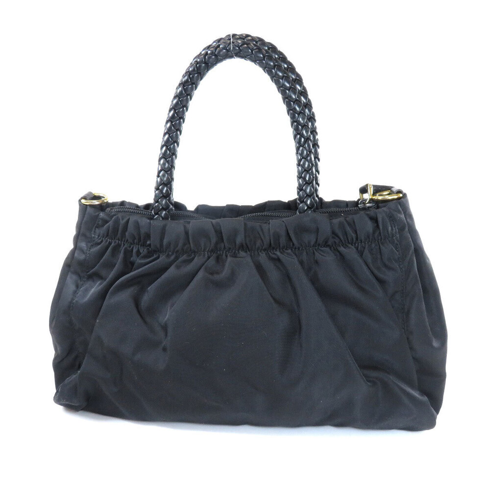 Prada Bow black Handbag Tessuto